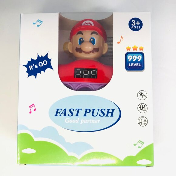 Quick Push Game Popping Fidget Kids Toys with LED Screen - Mario - Picture 1 of 6